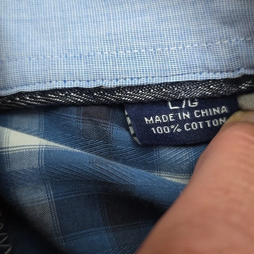 TOMMY BAHAMA Blue Casual Button Down‎ Shirt Mens L